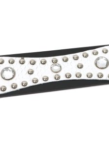 画像3: RAISE8 APPAREL 38MM LEATHER BELT BLACK/WHITE/SILVER (3)