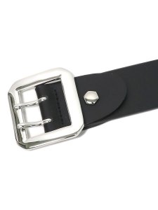 RAISE8 APPAREL 38MM LEATHER BELT BLACK/WHITE/SILVER - FIVESTAR