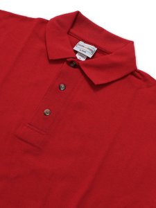 画像3: 【MEGA SALE】COTTON DELUXE by ANVIL COTTON PIQUE POLO RED (3)