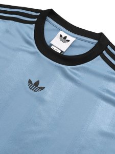画像3: ADIDAS JACQUARD JERSEY-ASH BLUE/BLACK (3)