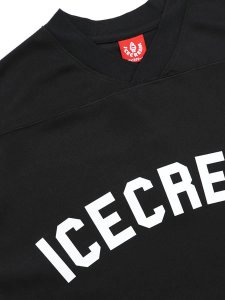 画像3: 【送料無料】ICECREAM PASS CROP FIT FOOTBALL JERSEY BLACK (3)