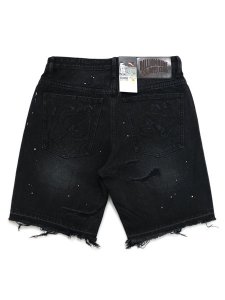 画像2: 【送料無料】BILLIONAIRE BOYS CLUB BB OUTER LIMIT DENIM SHORTS COMET BLACK (2)