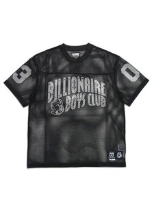 画像1: 【送料無料】BILLIONAIRE BOYS CLUB BB VARSITY CROP FIT MESH FB JRSY BLACK (1)