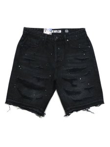 画像1: 【送料無料】BILLIONAIRE BOYS CLUB BB OUTER LIMIT DENIM SHORTS COMET BLACK (1)