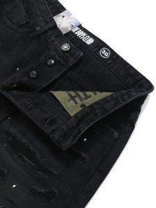 画像4: 【送料無料】BILLIONAIRE BOYS CLUB BB OUTER LIMIT DENIM SHORTS COMET BLACK (4)