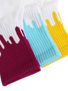 画像2: LIXTICK DRIP SOCKS 3PACK 4TH T.BLUE/YEL/MAGENTA (2)