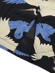 画像5: 【送料無料】SCHOTT PINEAPPLE JUICE RAYON SHIRT CRANE (5)