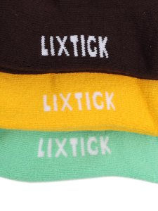 画像3: 【KIDS】LIXTICK REV JUNIOR DRIP SOCKS 3P MINT/YEL/BROWN (3)