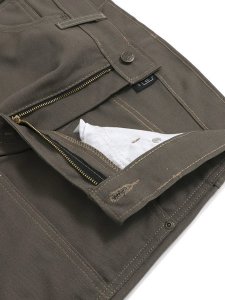 画像4: 【送料無料】PRISON BLUES DOUBLE KNEE RIGID OLIVE WORK JEAN (4)