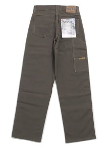 画像2: 【送料無料】PRISON BLUES DOUBLE KNEE RIGID OLIVE WORK JEAN (2)