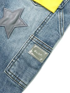 画像6: 【送料無料】GUAPI AQUA BLUE VINTAGE STARS DENIM (6)