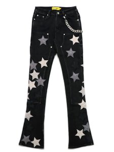画像1: 【送料無料】GUAPI OBSIDIAN BLACK VINTAGE STARS DENIM (1)
