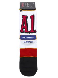 画像1: ODD SOX A1 SAUCE SPLIT CREW SOCKS (1)