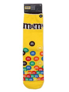 画像1: ODD SOX M&MS PILE YELLOW CREW SOCKS (1)
