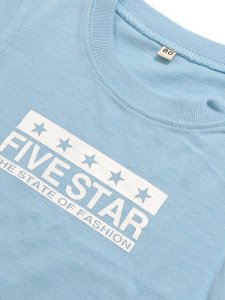 画像3: 【KIDS】FIVE STAR BABY TEE-LIGHT BLUE/WHITE (3)