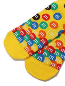 画像5: ODD SOX M&MS PILE YELLOW CREW SOCKS (5)