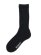 画像1: WHIMSY SOCKS LOOSE GUAGE RIB SOCKS BLACK (1)