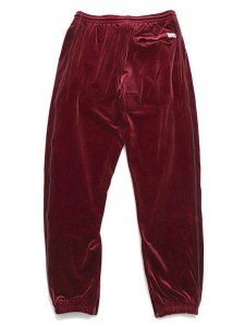 画像2: 【送料無料】PRO CLUB VELOUR TRACK PANT BURGUNDY (2)