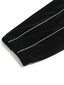 画像6: 【送料無料】PRO CLUB VELOUR TRACK PANT BLACK (6)