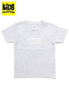 画像1: 【KIDS】FIVE STAR FIVE STAR KIDS TEE-ASH/WHITE (1)