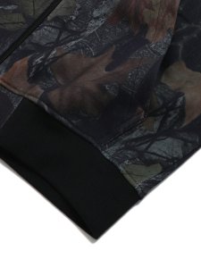 画像4: 【SALE】ADIDAS CAMO HOODED FULL ZIP HOODIE-BLACK (4)