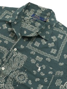 画像3: 【送料無料】POLO RALPH LAUREN CLASSIC FIT BANDANNA WOVEN SHIRT (3)