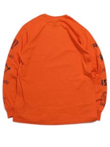 画像2: Rap Attack RAPPER'S TATTOO L/S TEE ORANGE/BLACK (2)