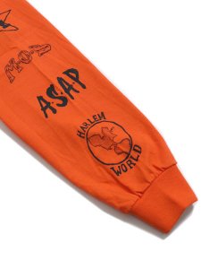 画像5: Rap Attack RAPPER'S TATTOO L/S TEE ORANGE/BLACK (5)