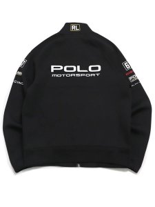 画像2: 【送料無料】POLO RALPH LAUREN STRETCH DOUBLE-KNIT RACING TRACK JACKET (2)