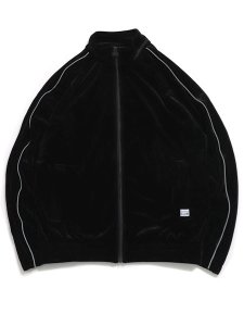 画像1: 【送料無料】PRO CLUB VELOUR TRACK JACKET BLACK (1)