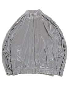 画像1: 【送料無料】PRO CLUB VELOUR TRACK JACKET SILVER (1)