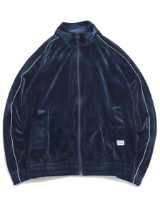 画像1: 【送料無料】PRO CLUB VELOUR TRACK JACKET NAVY (1)
