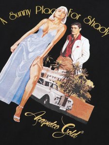 画像3: ACAPULCO GOLD 6.5oz ELVIRA TEE BLACK (3)