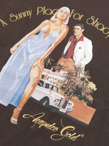 画像3: ACAPULCO GOLD 6.5oz ELVIRA TEE CHOCOLATE (3)