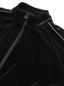 画像3: 【送料無料】PRO CLUB VELOUR TRACK JACKET BLACK (3)
