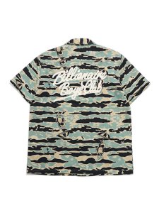 画像1: 【送料無料】BILLIONAIRE BOYS BB TIGER CAMO CAMP COLLAR SHIRT MOJAVE.D (1)