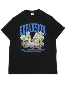 画像1: EXPANSION EXP TROPICAL USA TEE BLACK (1)