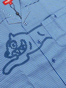 画像3: 【送料無料】ICECREAM DECKER CROP FIT WOVEN SHIRT VICTORIA BLU (3)