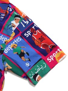 画像6: 【送料無料】MARKET ILLUSTRATED BUTTON UP RAYON SHIRT (6)