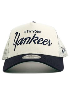 画像2: 【KIDS】NEW ERA YOUTH 9FORTY A-FRAME TRUCKER SM CORD NYY (2)