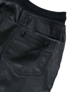 画像4: 【送料無料】mnml CARGO DRAWCORD PANTS WAXED BLACK (4)