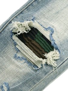 画像6: 【送料無料】mnml X204 CAMO STRETCH DENIM BLUE (6)