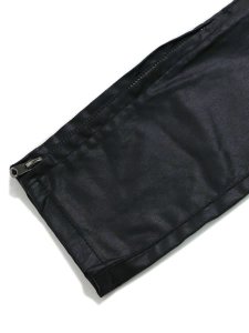 画像6: 【送料無料】mnml CARGO DRAWCORD PANTS WAXED BLACK (6)