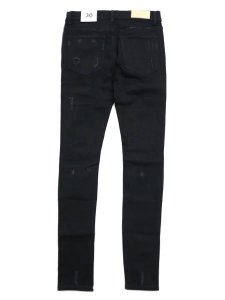画像2: 【送料無料】mnml X204 CAMO STRETCH DENIM BLACK (2)