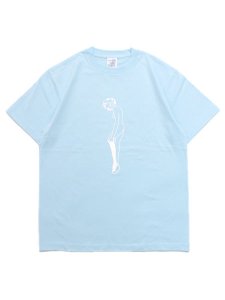画像1: WHIMSY SOCKS CATHIE TEE LIGHT BLUE (1)