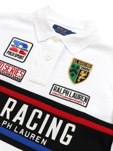 画像3: 【送料無料】POLO RALPH LAUREN CUSTOM SLIM FIT MESH RL RACING POLO (3)
