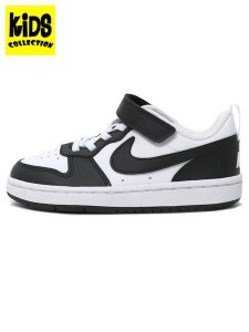 画像1: 【KIDS】NIKE COURT BOROUGH LOW RECRAFT PS WHITE/BLACK (1)