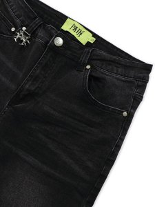 画像3: 【送料無料】PAIN LAB WASHED BLACK SKINNY DENIM (3)