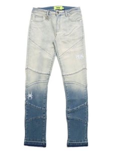 画像1: 【送料無料】PAIN LAB BLUE FADE SKINNY DENIM (1)