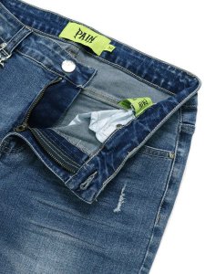 画像4: 【送料無料】PAIN LAB AQUA BLUE SKINNY DENIM (4)
